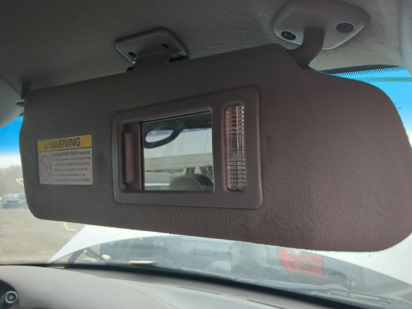 1998 Ford Expedition Sun Visor Shade Replacement Passenger Right Mirror Fits OEM Used Auto Parts - Oemusedautoparts1.com