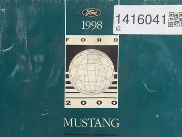 1998 Ford Mustang Owners Manual Book Guide P/N:FCS-12121-98 OEM Used Auto Parts