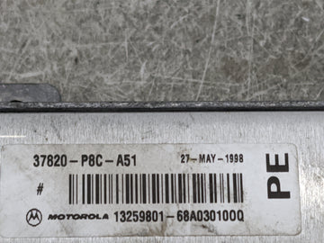 1998-2000 Honda Accord PCM Engine Control Computer ECU ECM PCU OEM P/N:37820-P8C-A51 Fits Fits 1998 1999 2000 OEM Used Auto Parts