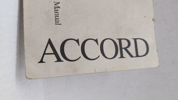 1998 Honda Accord Owners Manual Book Guide OEM Used Auto Parts