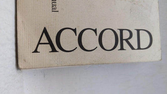 1998 Honda Accord Owners Manual Book Guide OEM Used Auto Parts