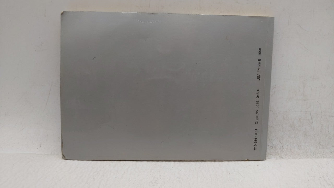 1998 Mercedes-Benz E300 Owners Manual Book Guide P/N:210 584 10 81 OEM Used Auto Parts - Oemusedautoparts1.com