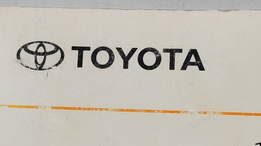 1998 Toyota Camry Owners Manual Book Guide OEM Used Auto Parts