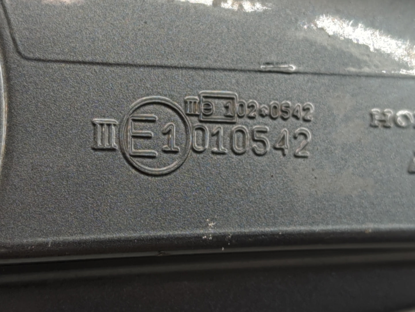 1999-2001 Acura Tl Driver Left Side View Manual Door Mirror Dark Gray - Oemusedautoparts1.com