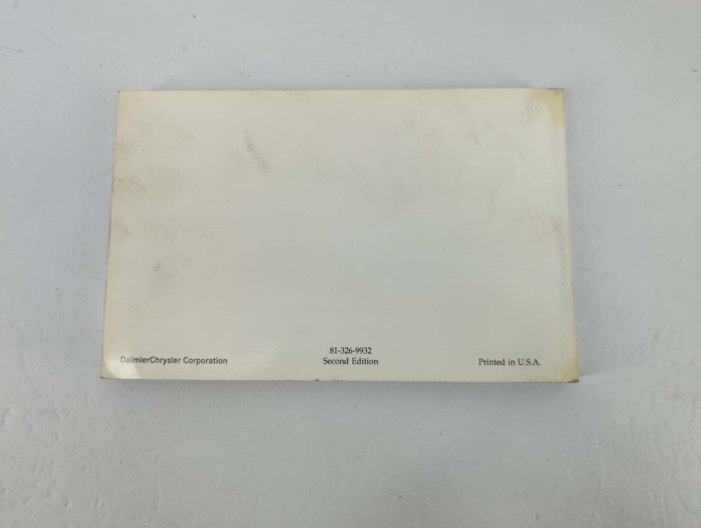 1999 Dodge Dakota Owners Manual Book Guide P/N:81-326-9932 OEM Used Auto Parts - Oemusedautoparts1.com
