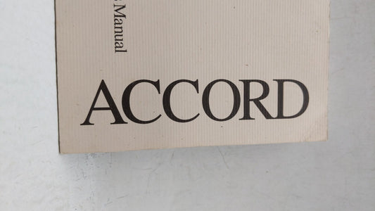 1999 Honda Accord Owners Manual Book Guide OEM Used Auto Parts