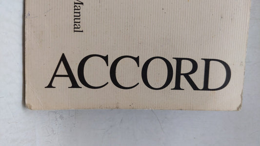 1999 Honda Accord Owners Manual Book Guide OEM Used Auto Parts