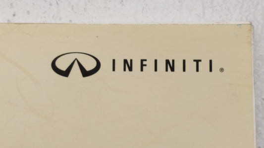 1999 Infiniti G20 Owners Manual Book Guide OEM Used Auto Parts