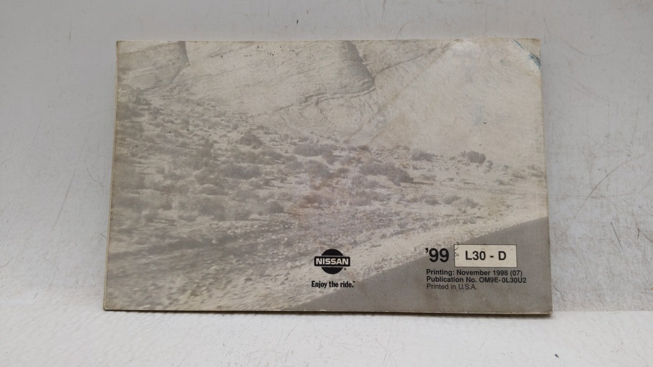 1999 Nissan Altima Owners Manual Book Guide OEM Used Auto Parts - Oemusedautoparts1.com