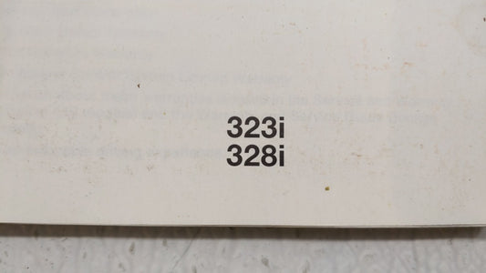 2000 Bmw 323i Owners Manual Book Guide OEM Used Auto Parts
