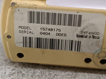 2000-2002 Chevrolet Tahoe Climate Control Module Temperature AC/Heater Replacement P/N:15748175 16259365 Fits Fits 2000 2001 2002 OEM Used Auto Parts