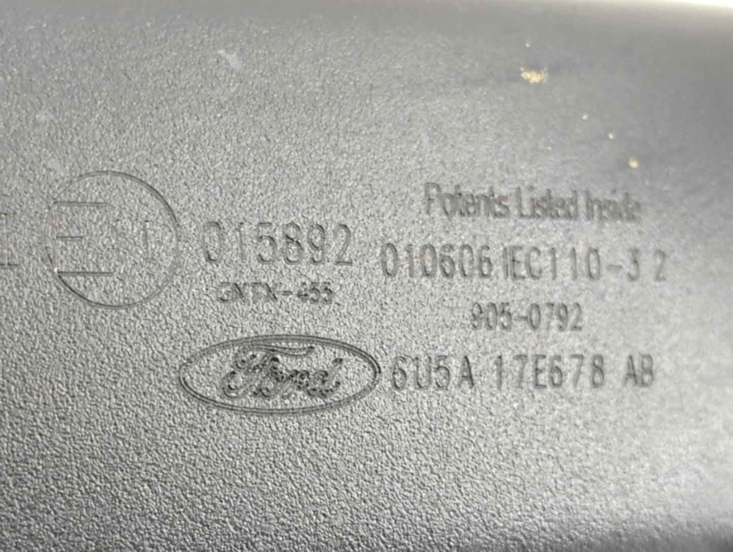 2000 Ford F-150 Interior Rear View Mirror Replacement OEM P/N:6U5A 17E678 AB GNTX-455, E1015892 Fits OEM Used Auto Parts - O