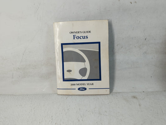 2000 Ford Focus Owners Manual Book Guide P/N:YS4J-19A321-BC OEM Used Auto Parts