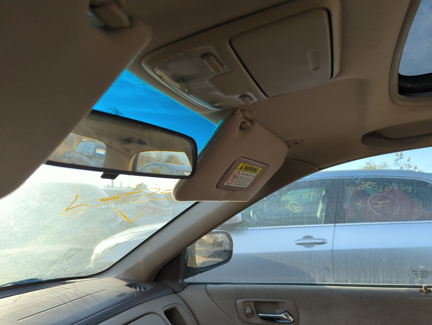 1998-2002 Honda Accord Sun Visor Shade Replacement Passenger Right Mirror Fits Fits 1998 1999 2000 2001 2002 OEM Used Auto P