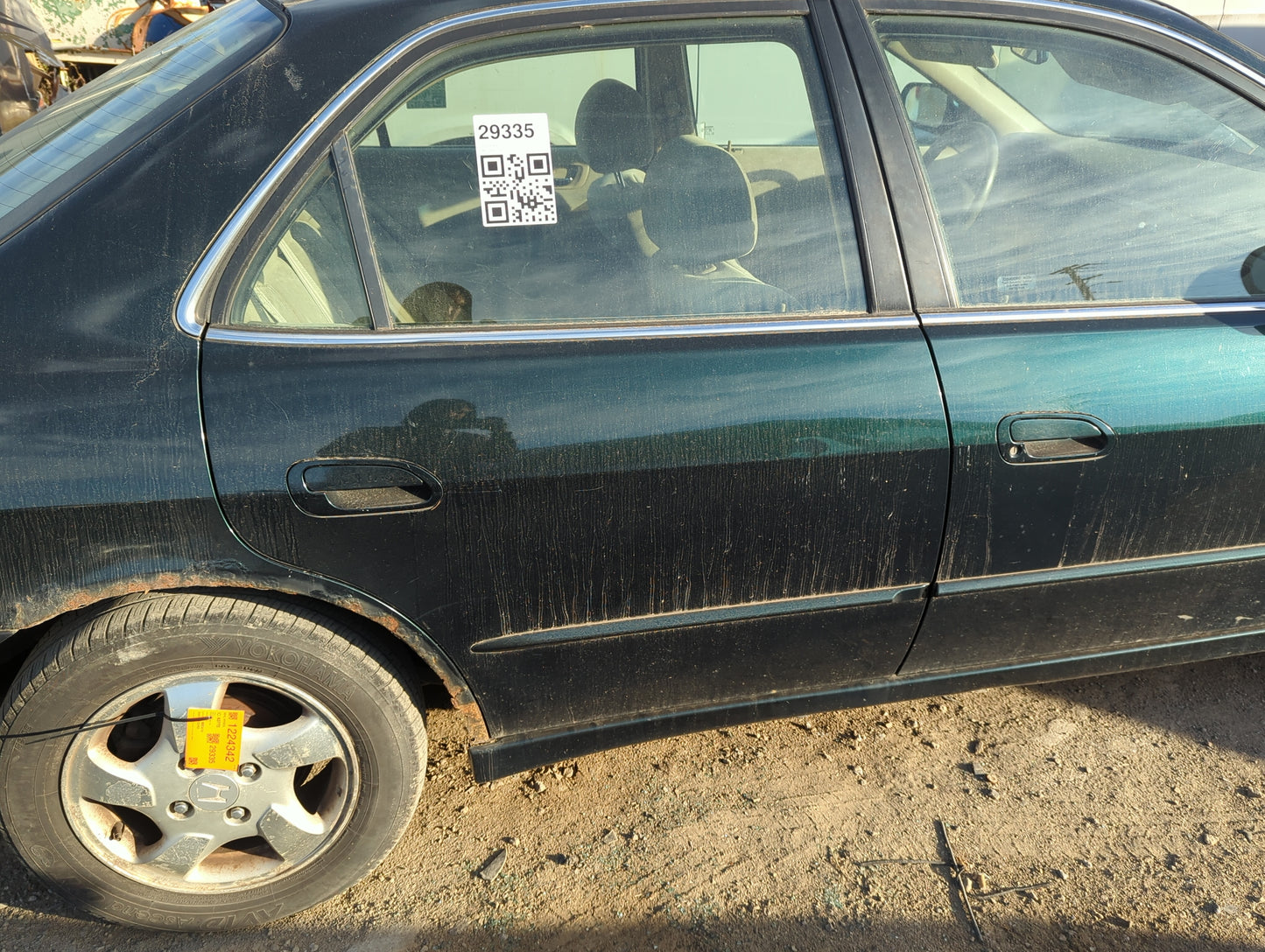 1998-2002 Honda Accord Passenger Rear Door Oem - Oemusedautoparts1.com