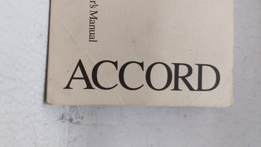 2000 Honda Accord Owners Manual Book Guide OEM Used Auto Parts