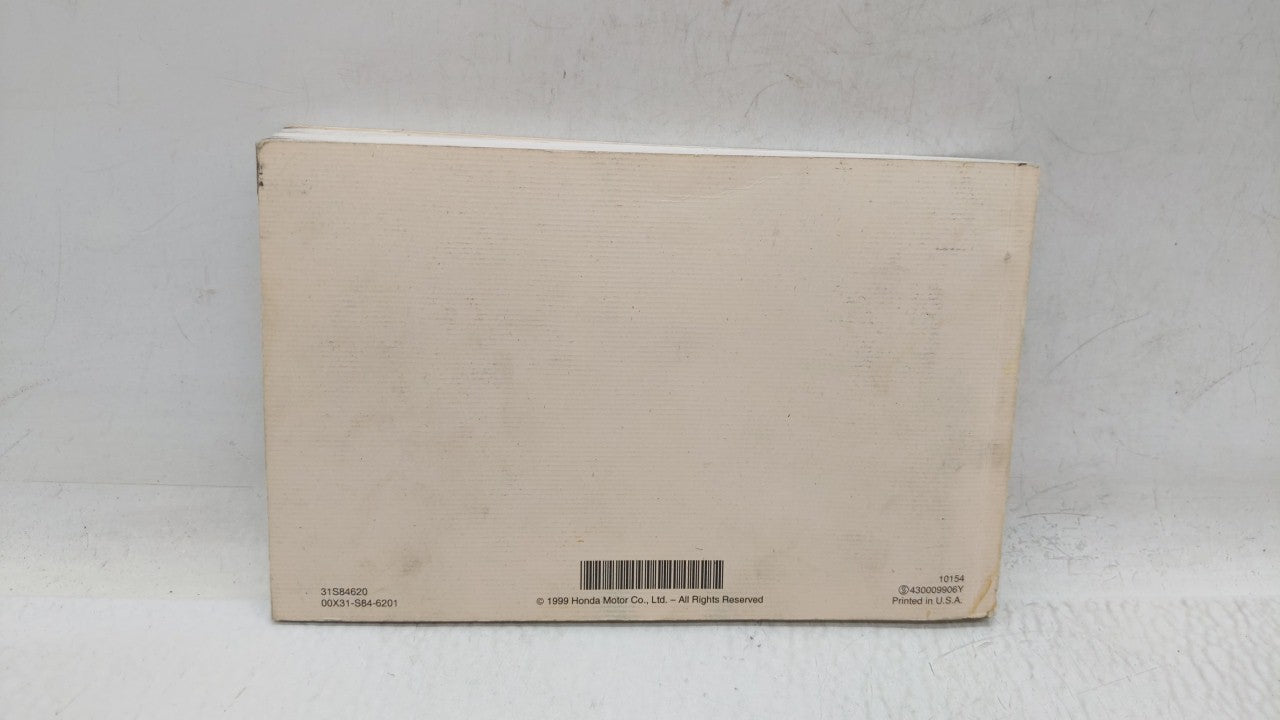 2000 Honda Accord Owners Manual Book Guide OEM Used Auto Parts - Oemusedautoparts1.com