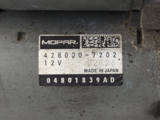 1998-2002 Honda Accord Car Starter Motor Solenoid OEM P/N:04801839AD 428000-7202 Fits Fits 1997 1998 1999 2000 2001 2002 OEM Used Auto Parts