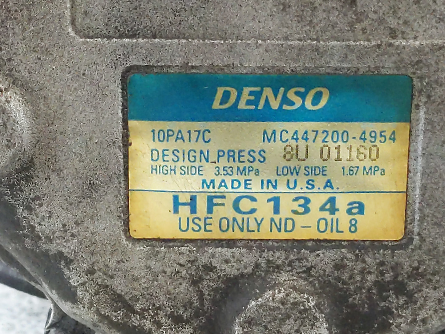 1998-2000 Toyota Sienna Air Conditioning A/c Ac Compressor Oem - Oemusedautoparts1.com