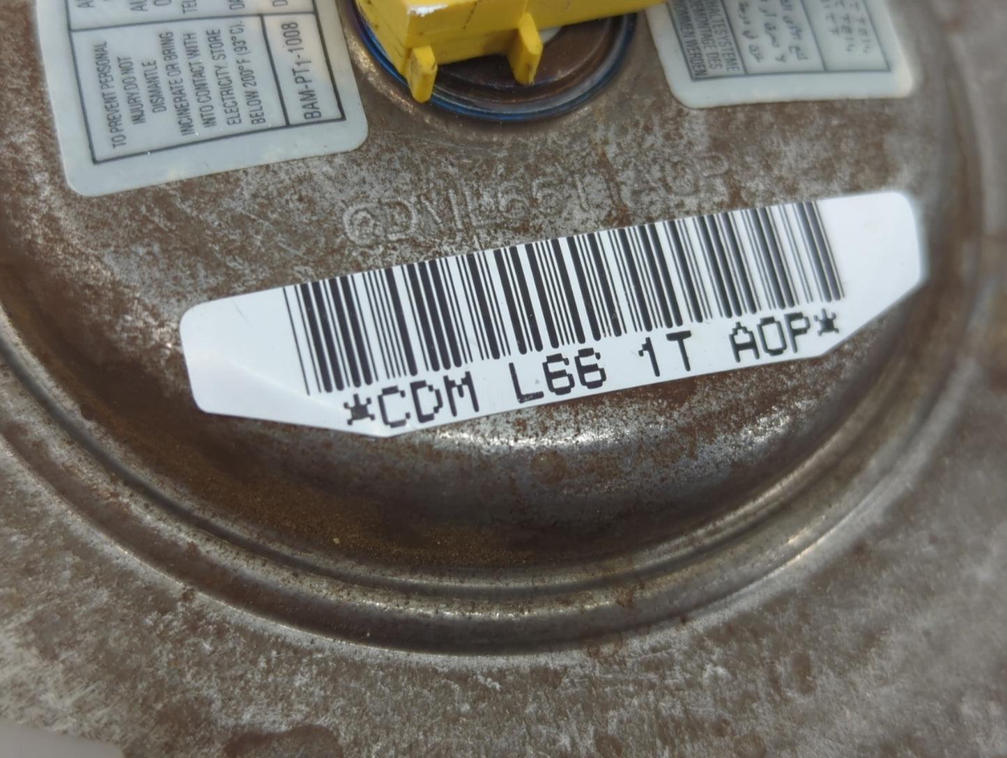 2000-2001 Dodge Ram 1500 Air Bag Driver Left Steering Wheel Mounted P/N:CDM L66 1T A0P Fits Fits 2000 2001 OEM Used Auto Par