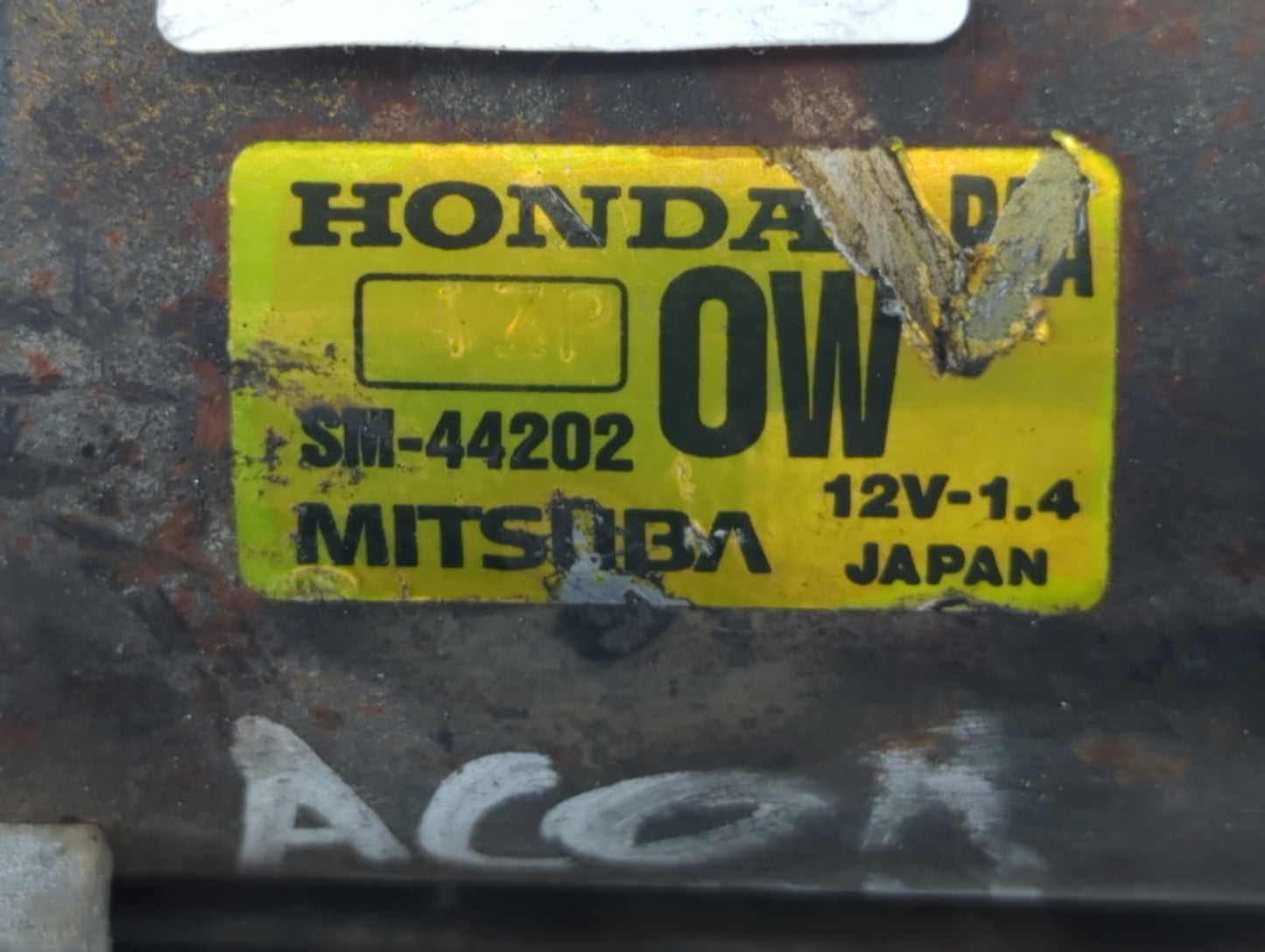 1998-2002 Honda Accord Car Starter Motor Solenoid OEM P/N:SM-44202 Fits Fits 1998 1999 2000 2001 2002 OEM Used Auto Parts -