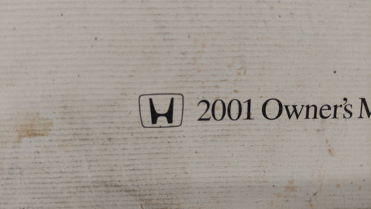2001 Honda Odyssey Owners Manual Book Guide OEM Used Auto Parts