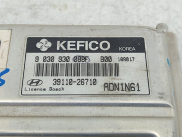 2001 Hyundai Accent PCM Engine Control Computer ECU ECM PCU OEM P/N:9 030 930 39110-26710 Fits OEM Used Auto Parts