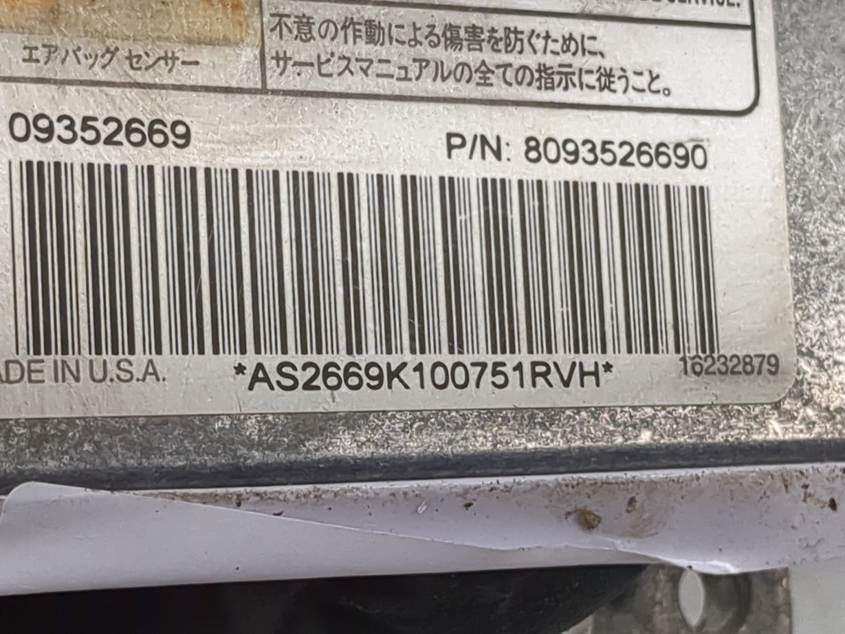 1998-2002 Isuzu Trooper Safety Restraint Srs Airbag Control Module - Oemusedautoparts1.com