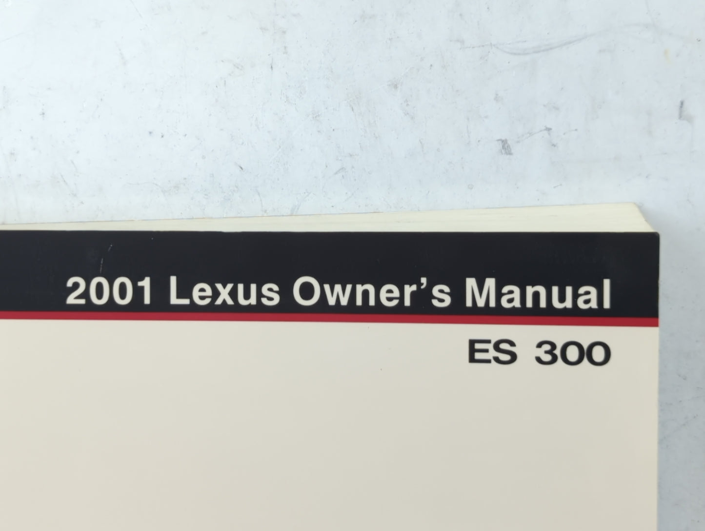 2001 Lexus Es300 Owners Manual Book Guide P/N:01999-33538 OEM Used Auto Parts - Oemusedautoparts1.com