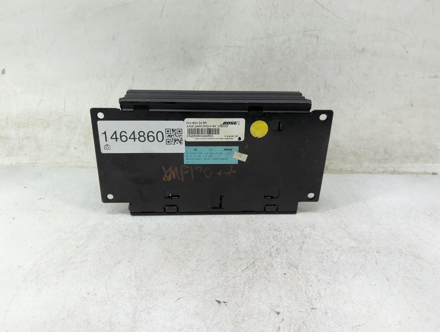 Mercedes-benz E-class Radio Speaker Amplifier 1464860 - Oemusedautoparts1.com