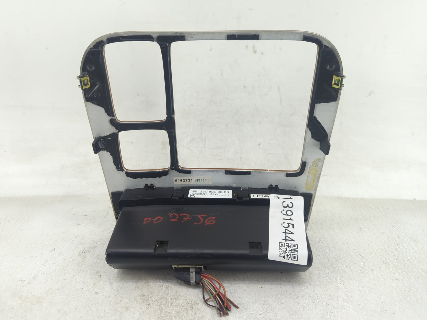 2000-2006 Mercedes-Benz S430 Climate Control Module Temperature AC/Heater Replacement P/N:2208300885 Fits OEM Used Auto Part