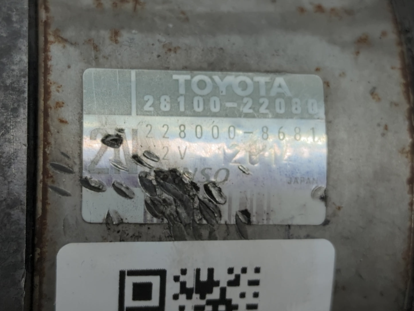 2000-2005 Toyota Celica Car Starter Motor Solenoid OEM P/N:28100-22080 Fits Fits 2000 2001 2002 2003 2004 2005 OEM Used Auto