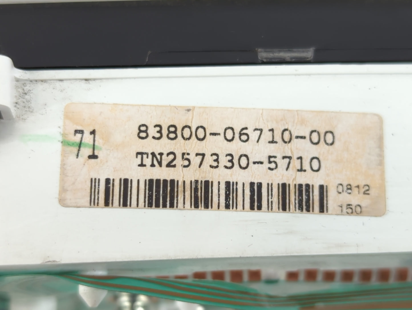 1999-2001 Toyota Solara Instrument Cluster Speedometer Gauges P/N:TN257330-5710 83800-06710-00 Fits Fits 1999 2000 2001 OEM