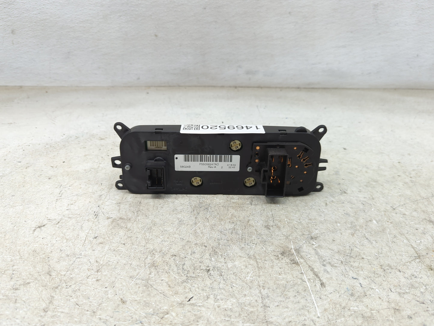 2002 Dodge Dakota Climate Control Module Temperature AC/Heater Replacement P/N:P55056247AD 58024B Fits OEM Used Auto Parts -
