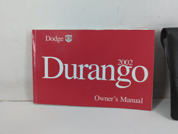 2002 Dodge Durango Owners Manual Book Guide P/N:81-326-0235 OEM Used Auto Parts
