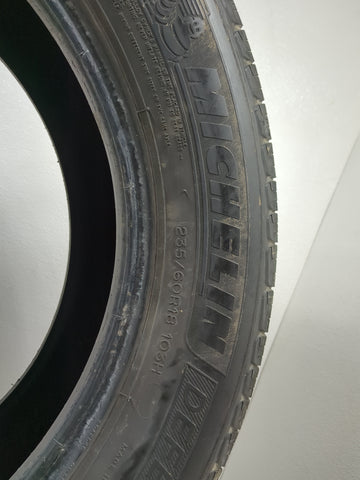 Used Tire 235/60R18 MICHELIN DEFENDER T+H 103H - Tread Depth 6/32