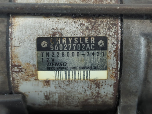 1999-2003 Dodge Ram 1500 Car Starter Motor Solenoid OEM P/N:TN228000-7421 56027702AC Fits Fits 1999 2000 2001 2002 2003 OEM Used Auto Parts