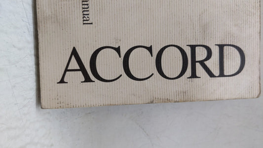 2002 Honda Accord Owners Manual Book Guide OEM Used Auto Parts