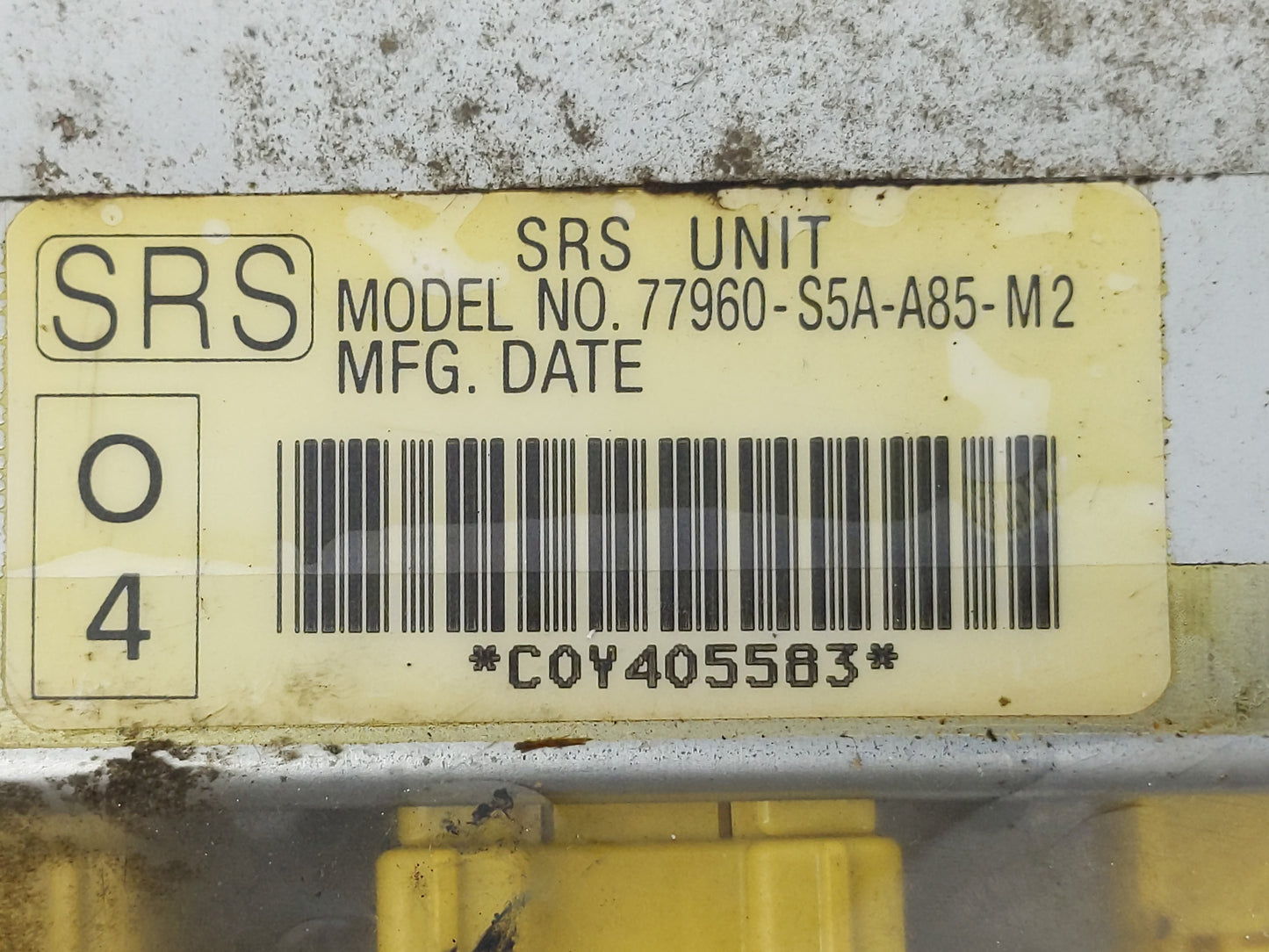 2002 Honda Civic PCM Engine Control Computer ECU ECM PCU OEM P/N:77960-S5A-A85-M2 Fits OEM Used Auto Parts - Oemusedautopart