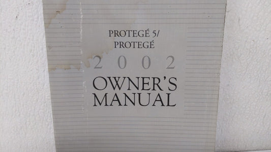 2002 Mazda Protege5 Owners Manual Book Guide OEM Used Auto Parts