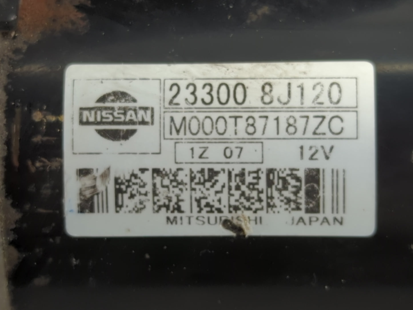 2002-2004 Nissan Altima Car Starter Motor Solenoid OEM P/N:23300 8J120 Fits Fits 2002 2003 2004 2005 2006 OEM Used Auto Part