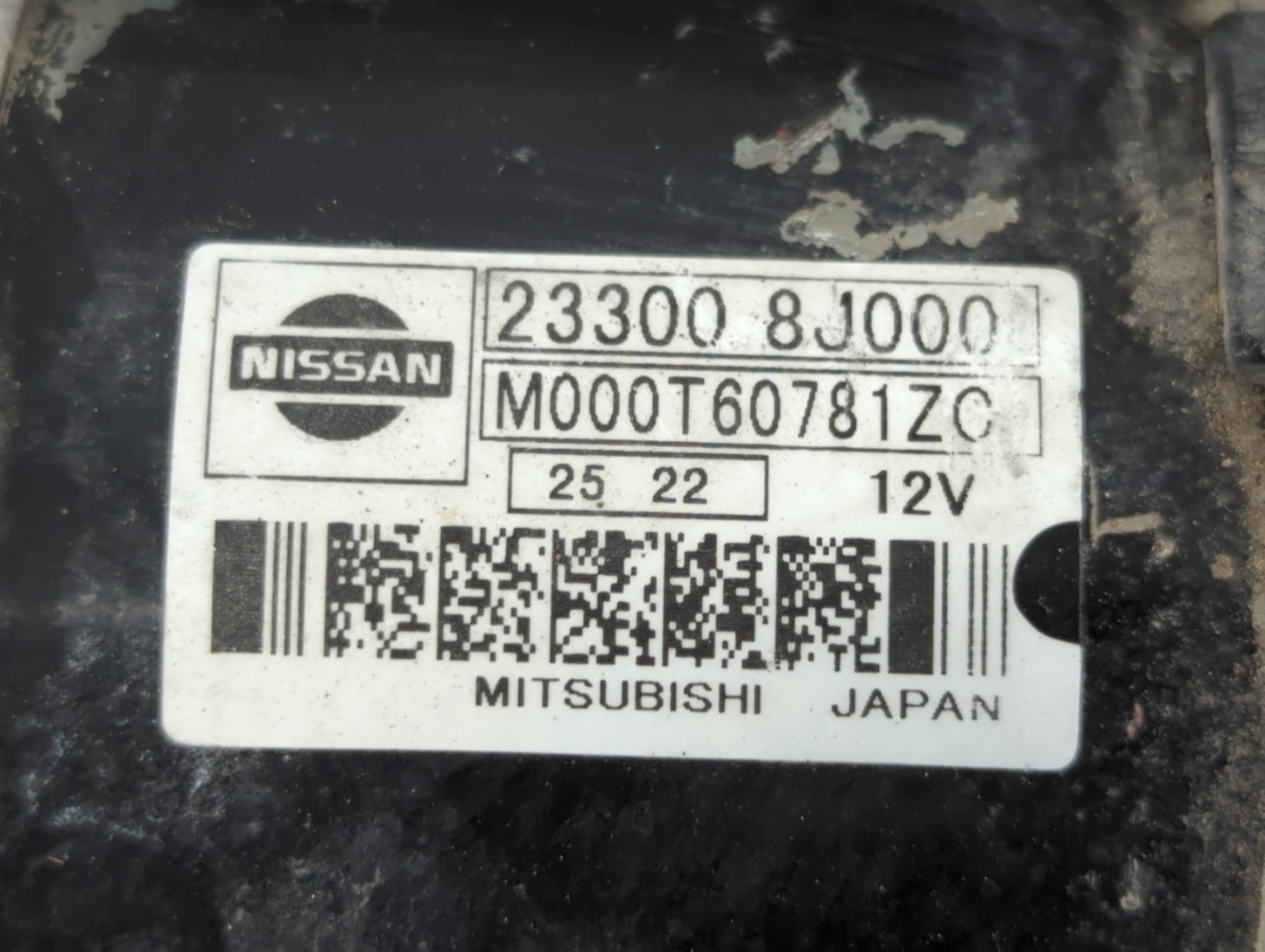 2002-2006 Nissan Altima Car Starter Motor Solenoid OEM P/N:23300 8J000 Fits Fits 2002 2003 2004 2005 2006 OEM Used Auto Part