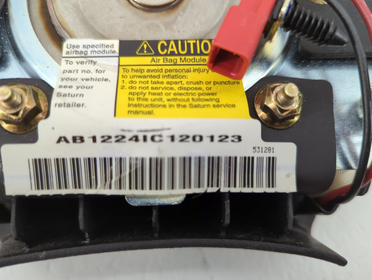 Saturn Saturn S Series Air Bag Driver Left Steering Wheel Mounted - Oemusedautoparts1.com