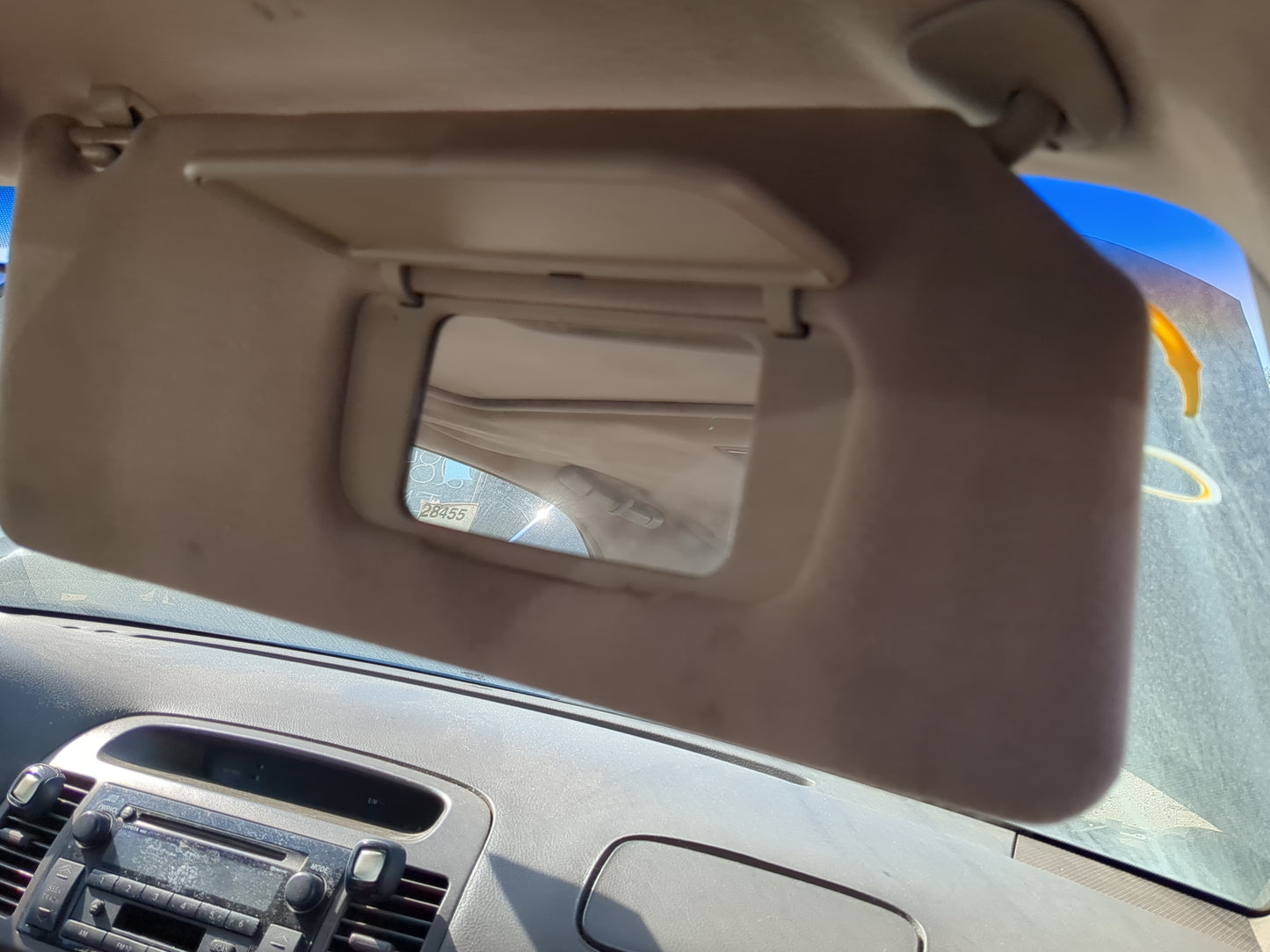 2002-2006 Toyota Camry Sun Visor Shade Replacement Passenger Right Mirror Fits Fits 2002 2003 2004 2005 2006 OEM Used Auto P