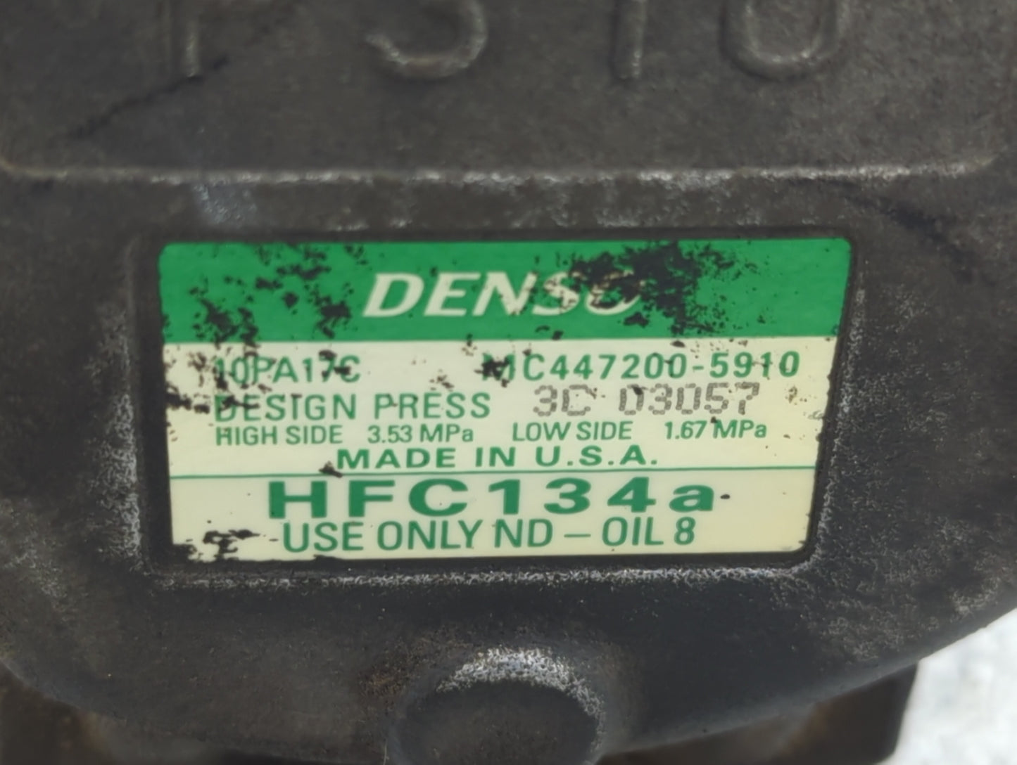 2001-2003 Toyota Sienna Air Conditioning A/c Ac Compressor Oem - Oemusedautoparts1.com
