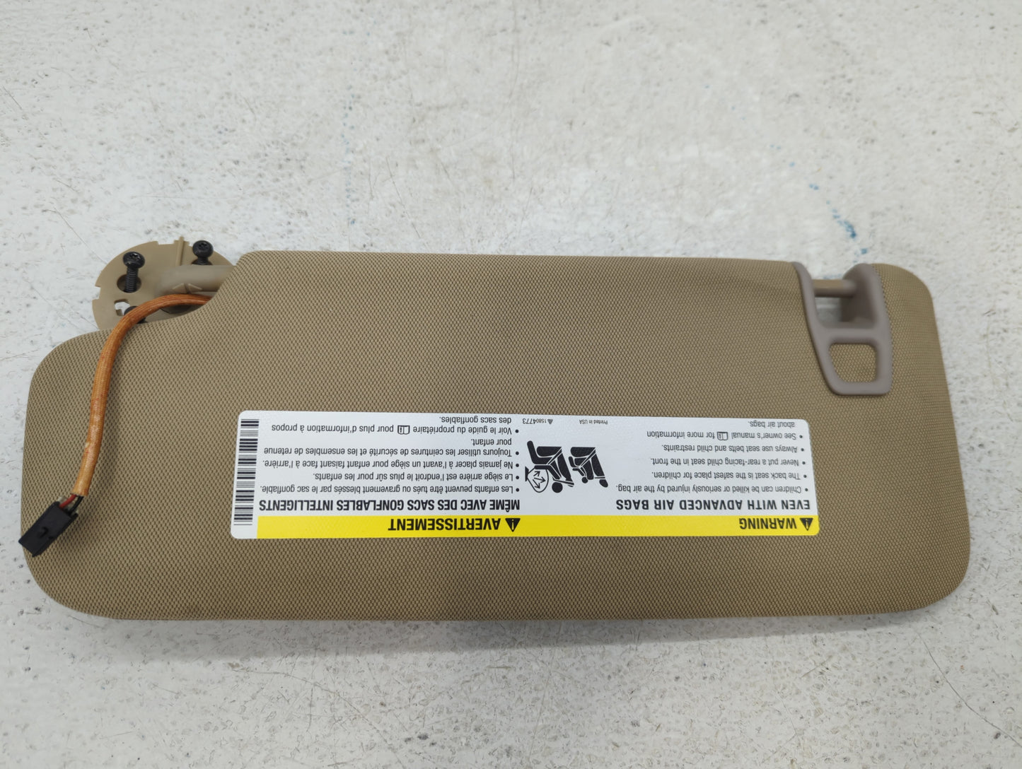 2001-2003 Bmw 530i Sun Visor Shade Replacement Passenger Right Mirror Fits Fits 1999 2000 2001 2002 2003 OEM Used Auto Parts