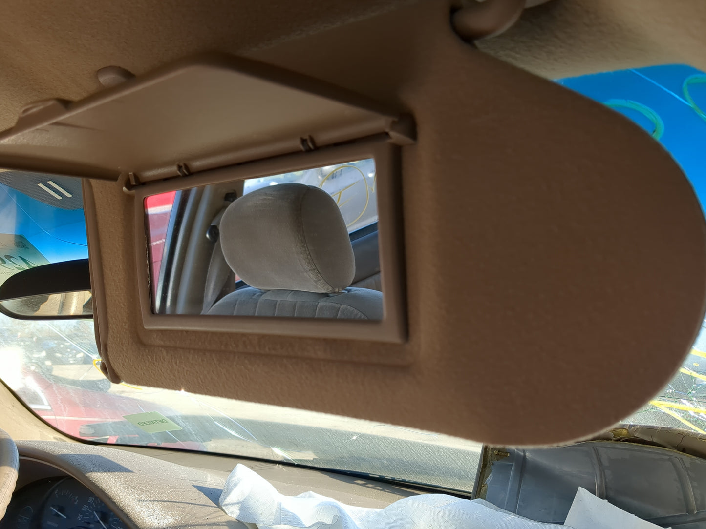 2000-2005 Buick Century Sun Visor Shade Replacement Passenger Right Mirror Fits Fits 2000 2001 2002 2003 2004 2005 OEM Used