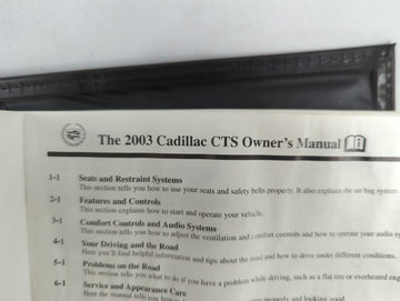 2003 Cadillac Cts Owners Manual Book Guide OEM Used Auto Parts