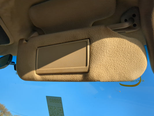 2000-2005 Chevrolet Astro Sun Visor Shade Replacement Passenger Right Mirror Fits Fits 2000 2001 2002 2003 2004 2005 OEM Used Auto Parts