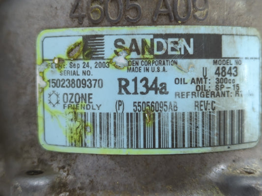 2003-2003 Dodge Durango Air Conditioning A/c Ac Compressor Oem